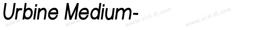 Urbine Medium字体转换